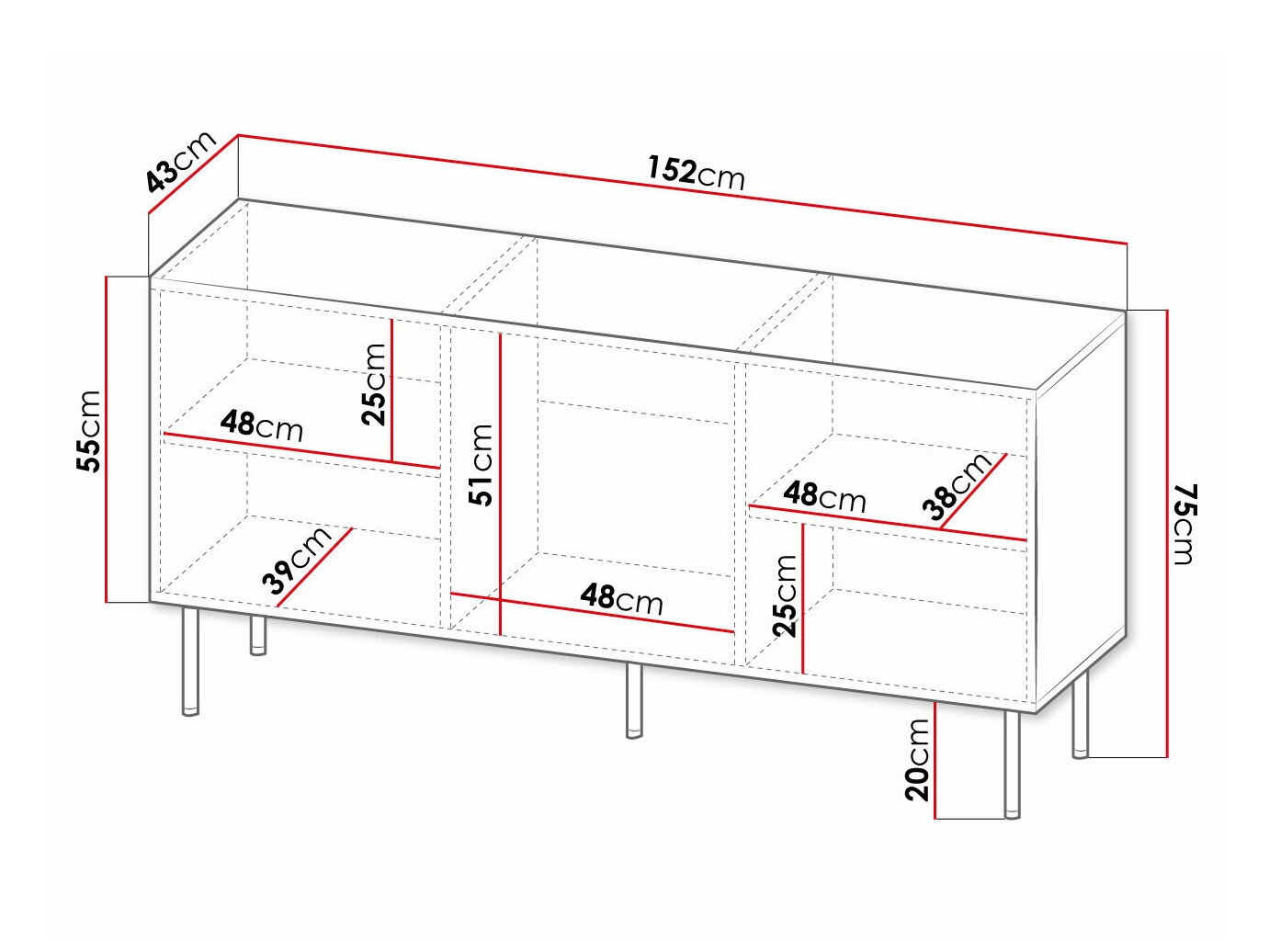 Omarica Charlotte 169 (Bela + Črna)