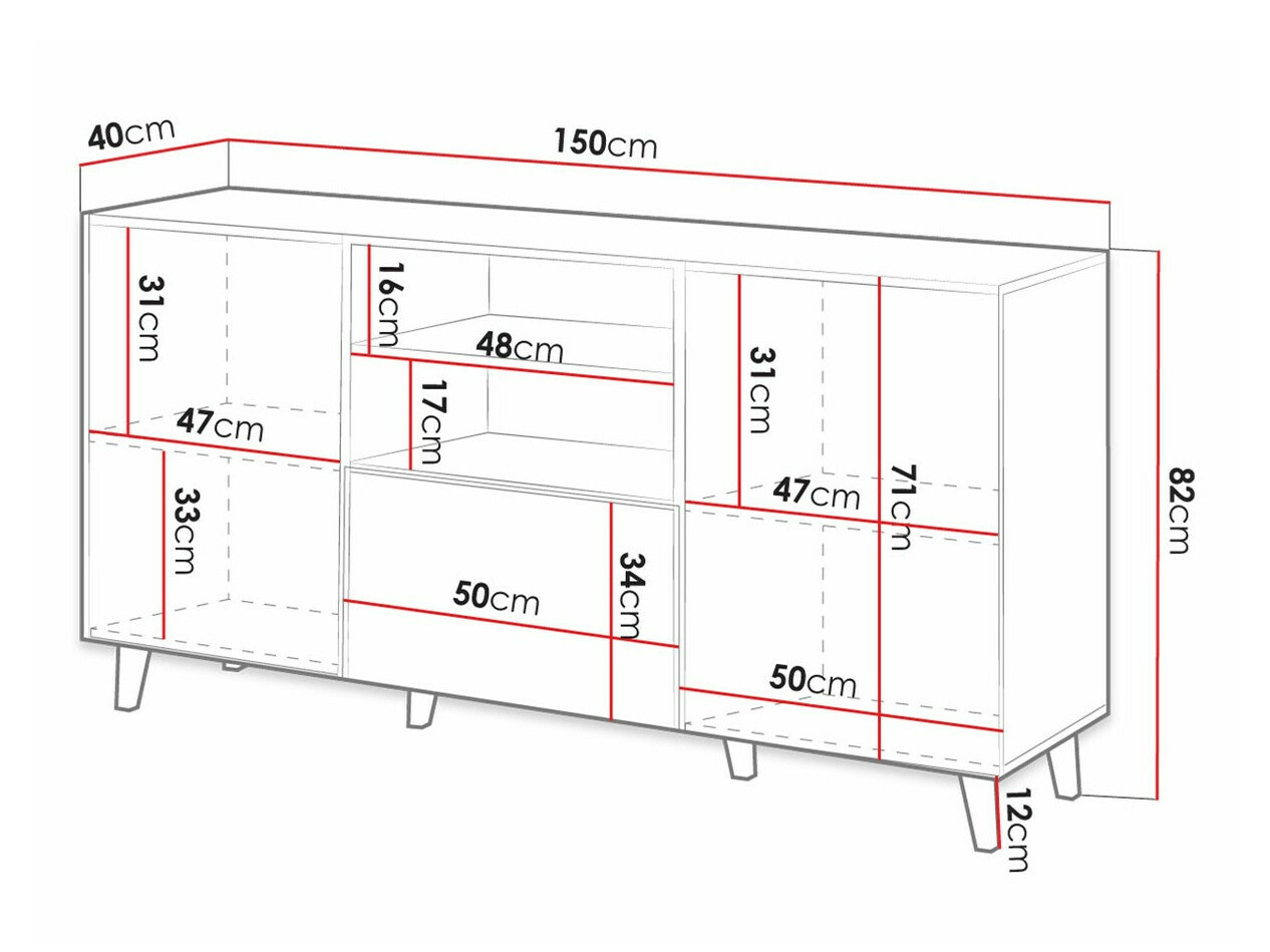 Komoda Comes (Wotan hrast)