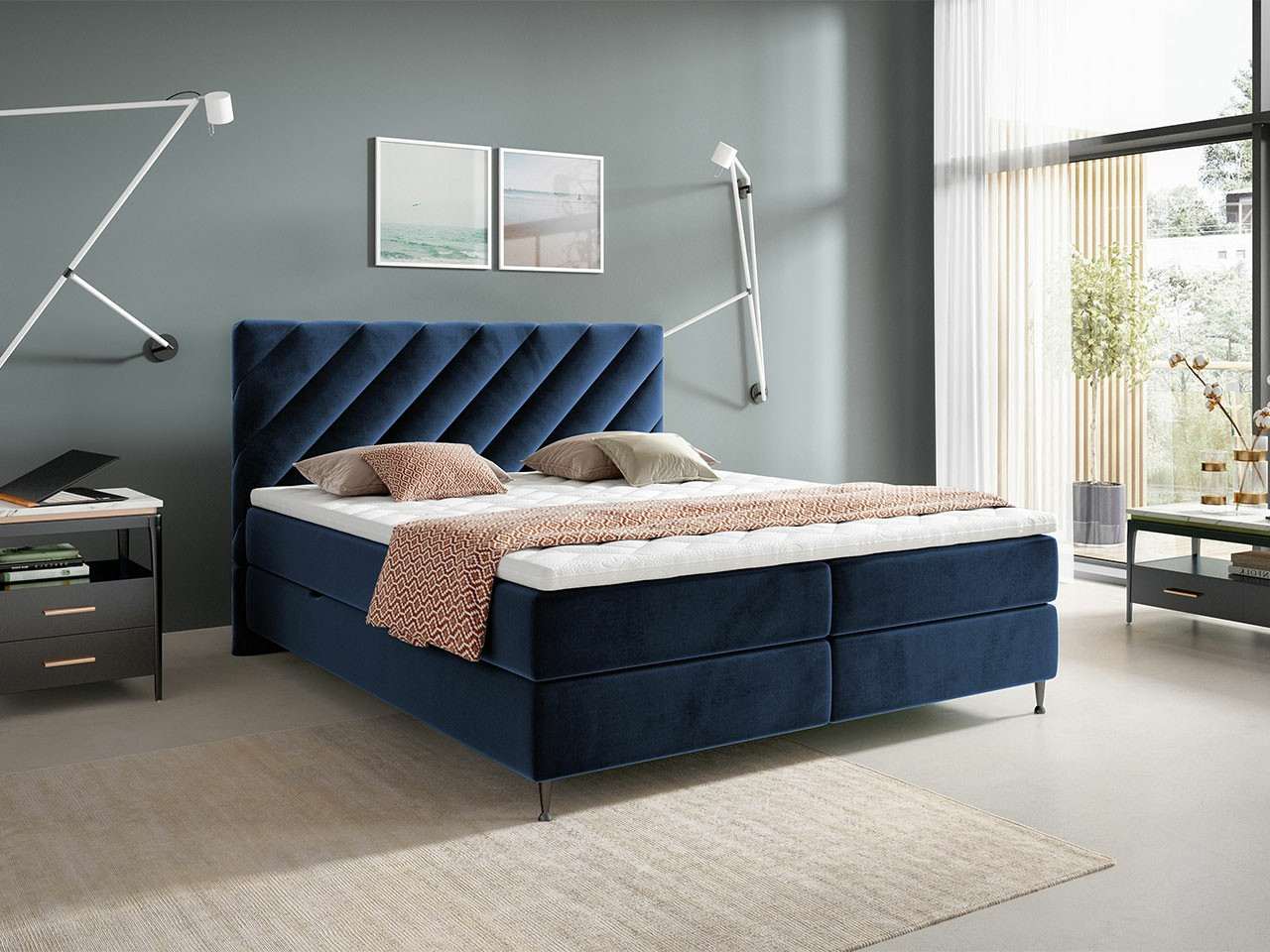 Boxspring postelja ComfiDream Onaona (Fresh 11)