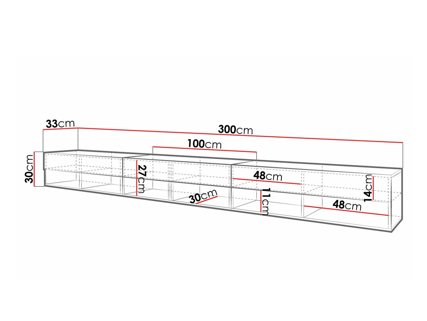 TV-omarica Sarasota 144 (Wotan hrast)