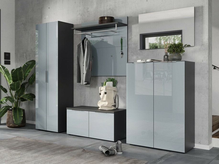 Obešalnik Fivsori 107 (Sijaj siva + Grafit)