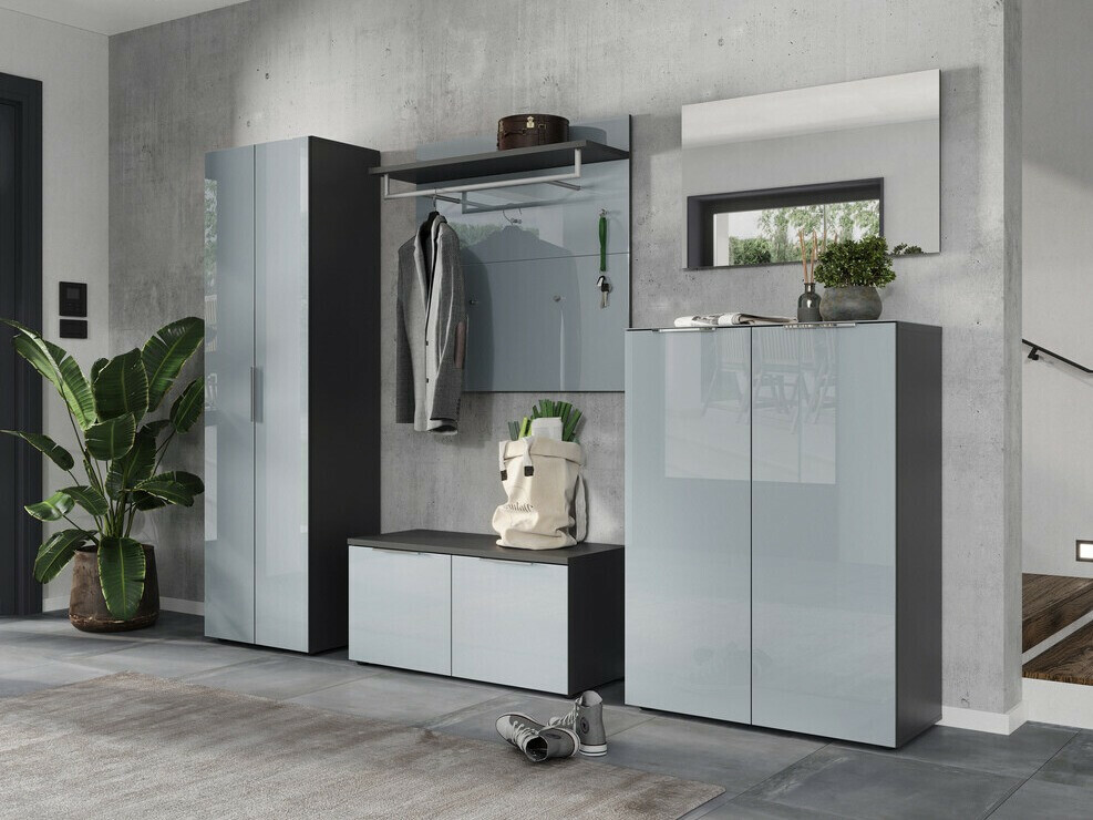 Omarica za čevlje Fivsori 106 (Sijaj siva + Grafit)