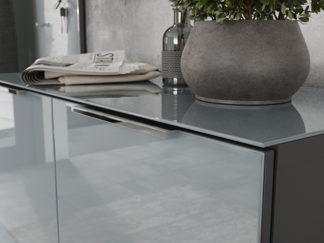 Regal za čevlje Fivsori 105 (Sijaj siva + Grafit)