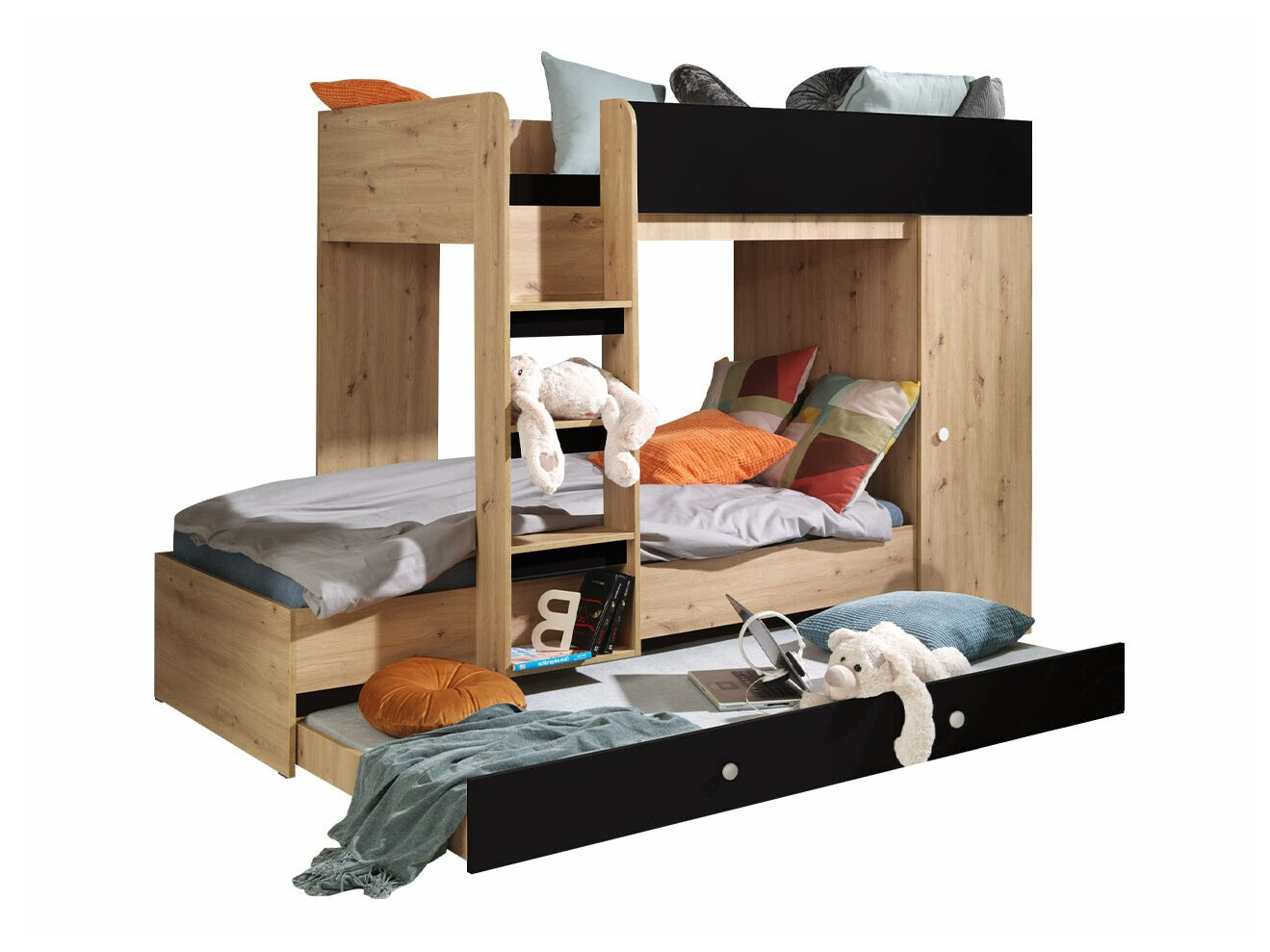 Pograd Hartford 360 (Artisan hrast + Črna)