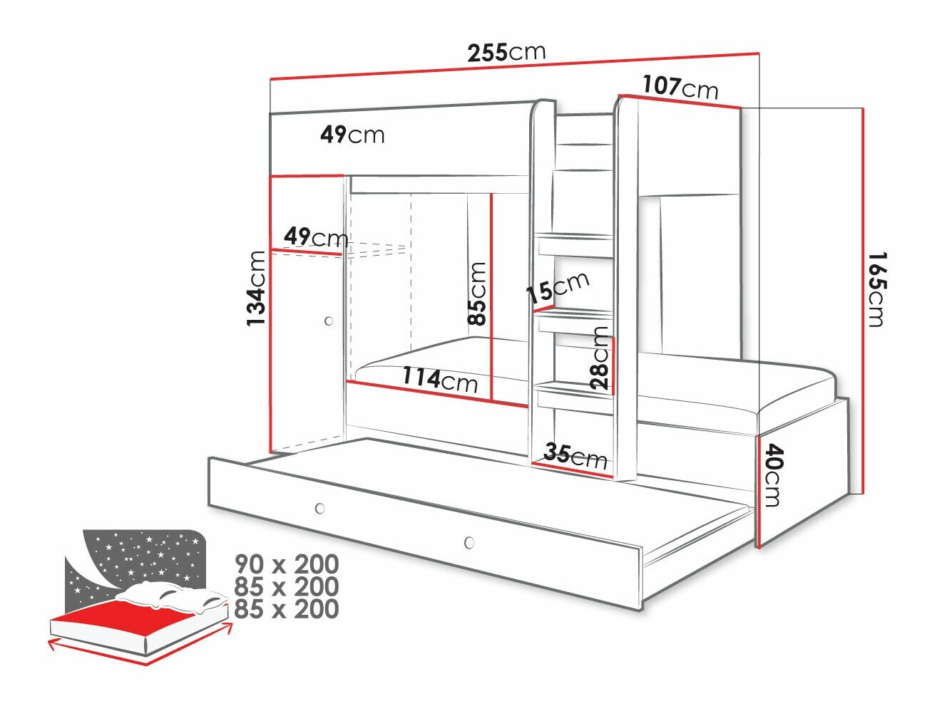 Pograd Hartford 360 (Artisan hrast + Črna)