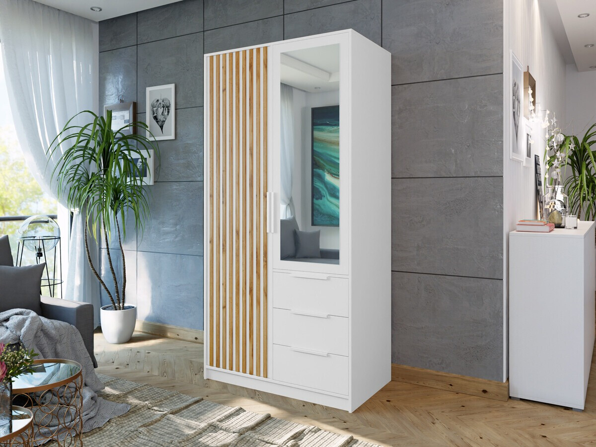 Garderobna omara Enolevo 112 (Bela)