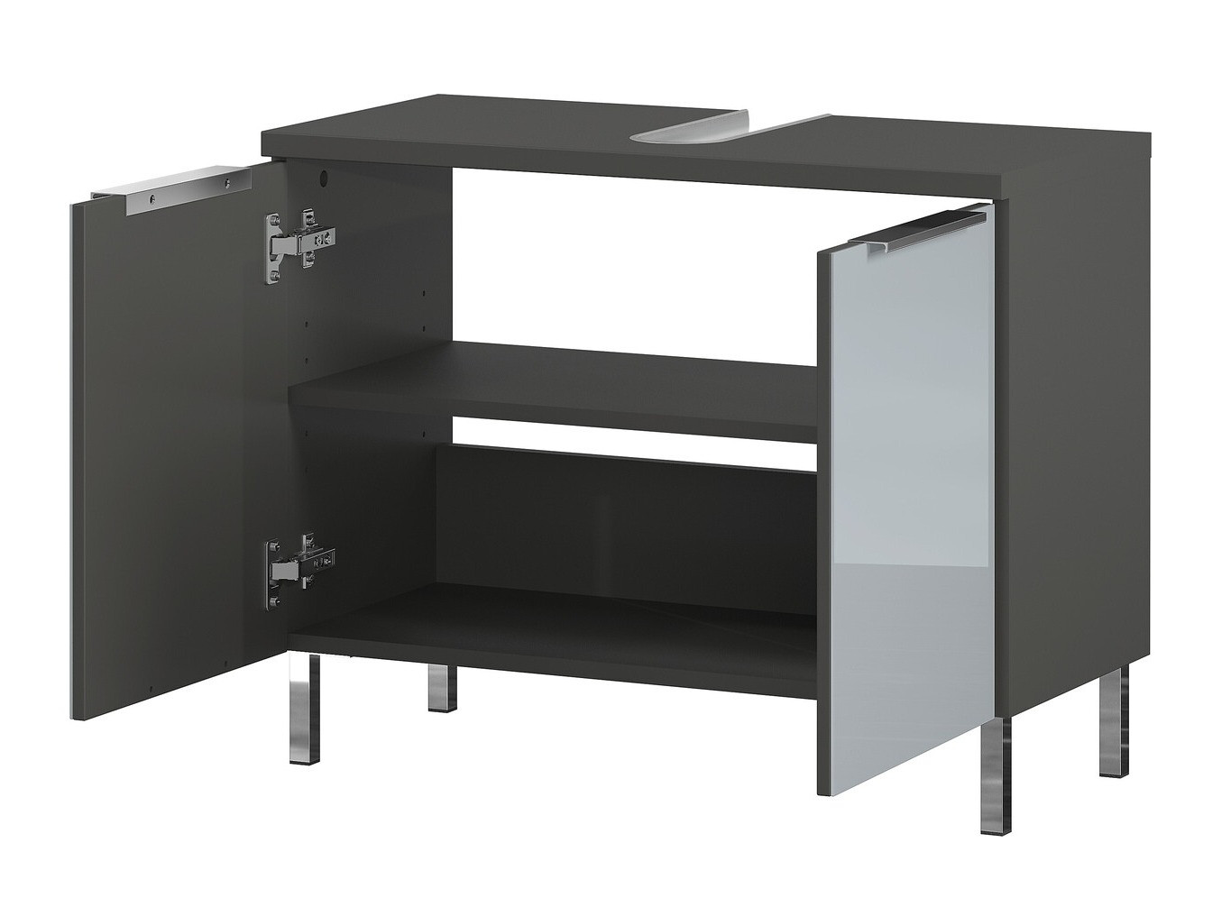 Prostostoječa kopalniška omarica za umivalnik Saldele 102