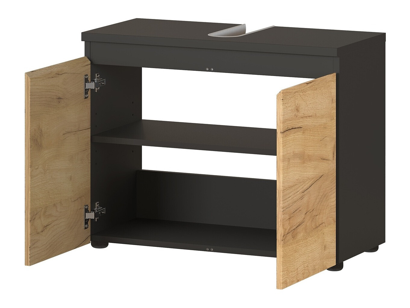 Prostostoječa kopalniška omarica za umivalnik Deltei 104