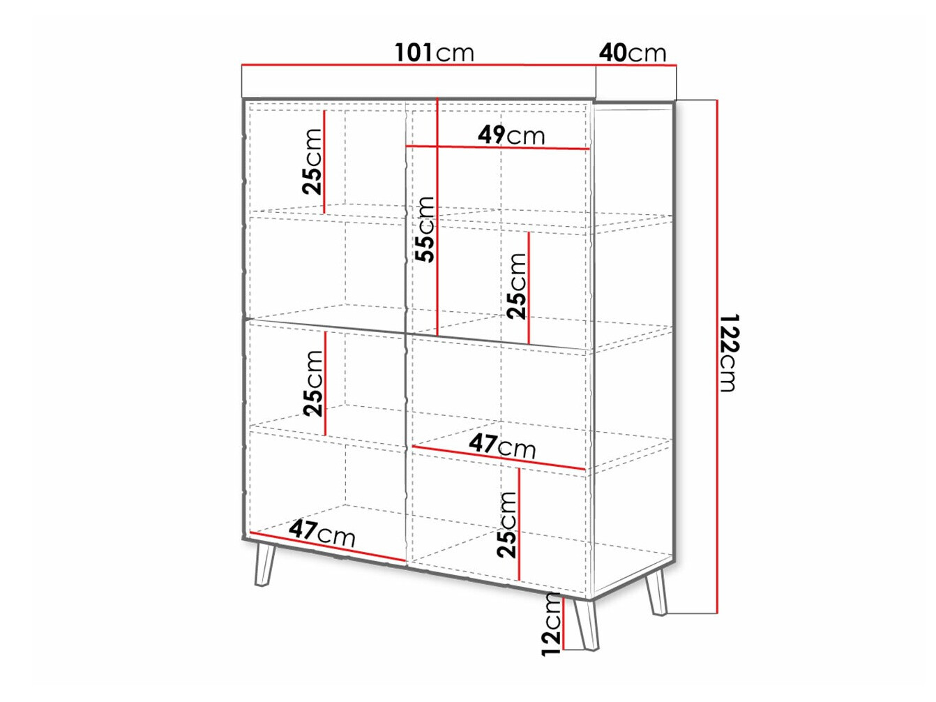 Omarica Charlotte 179 (Bela + Sijaj bela)