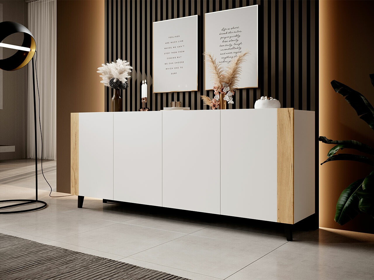 Omarica Charlotte 183 (Bela + Craft hrast)
