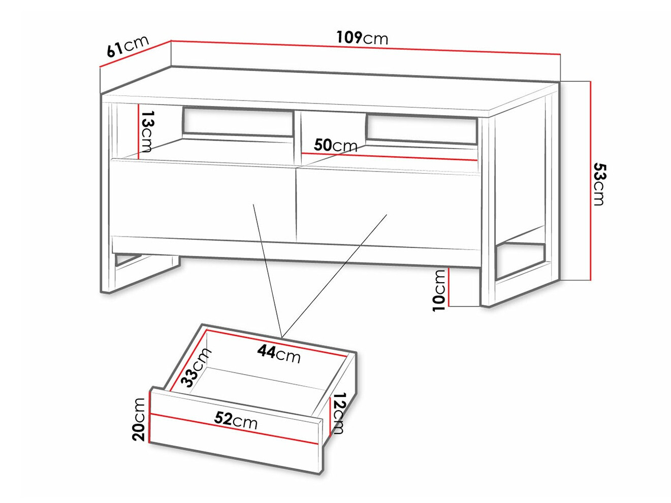 Klubska mizica Kingston D118