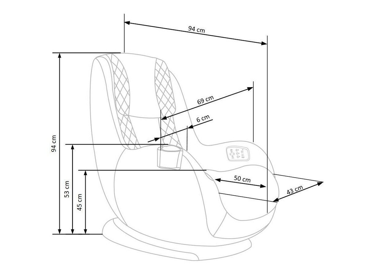 Fotelj s počivalnikom Houston 849 (Siva)