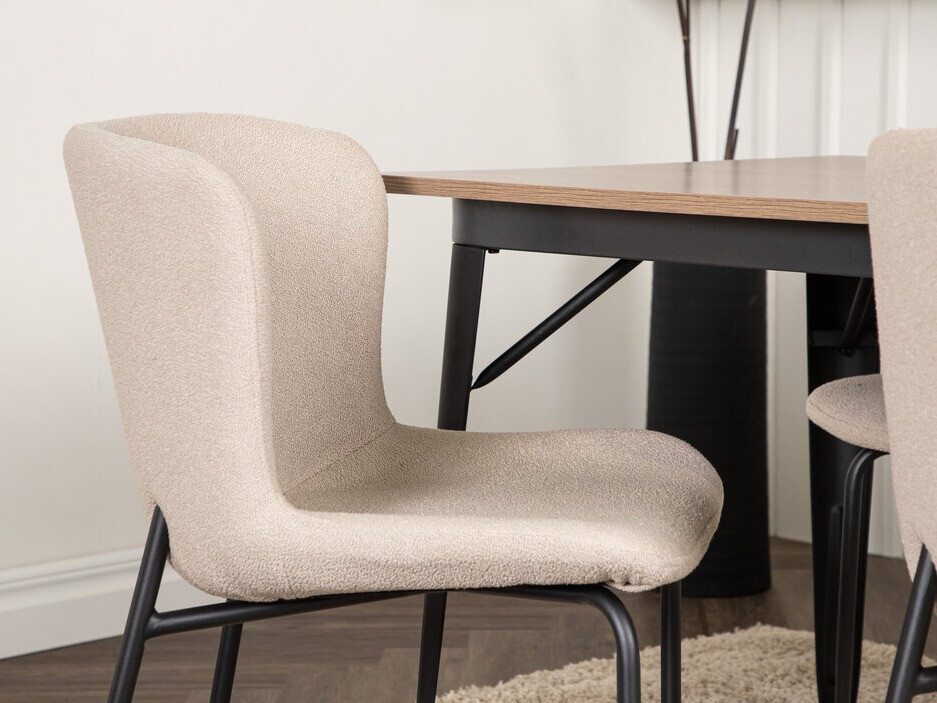 Jedilniški komplet Dallas 3363 (Bež + Črna)