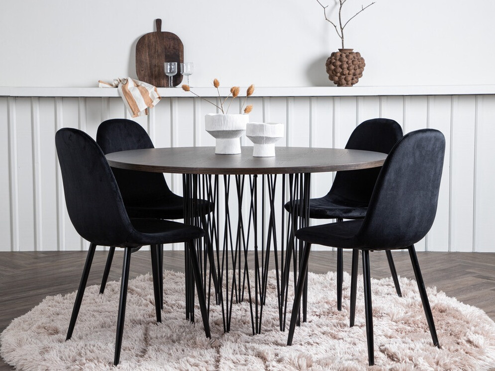 Jedilniški komplet Dallas 3370 (Črna)