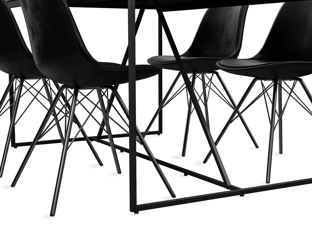 Jedilniški komplet Parkland 388 (Črna)