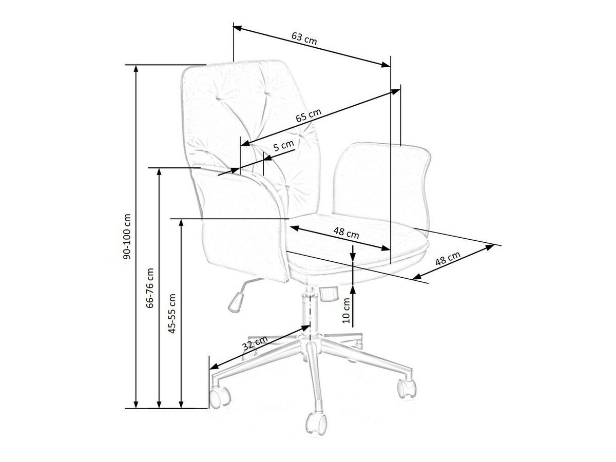 Pisarniški stol Houston 1257 (Roza)