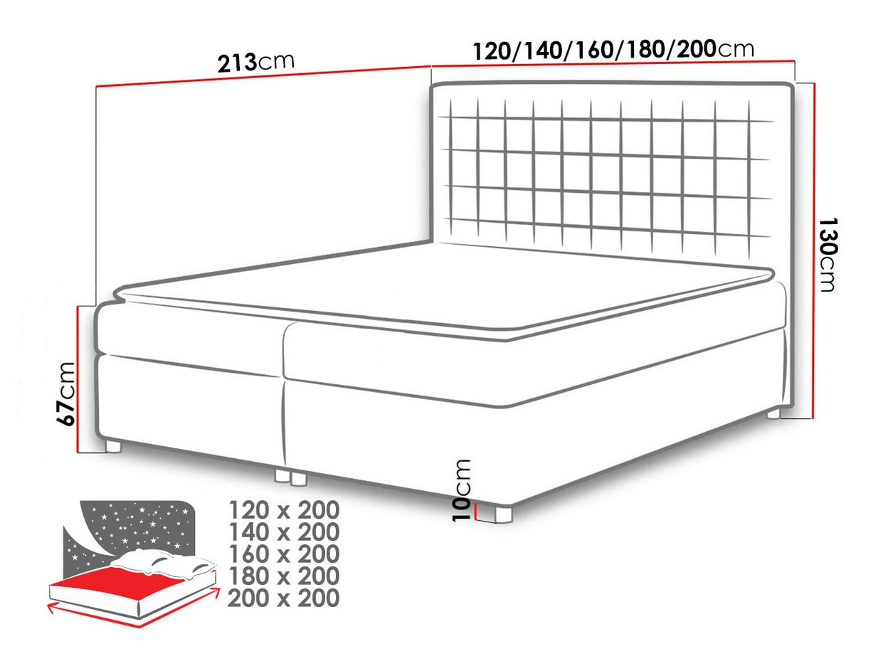 Boxspring postelja Panis (Bristol 2447)