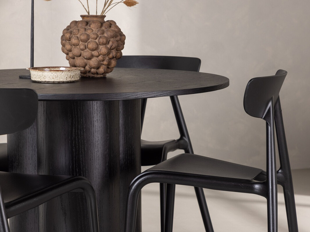 Jedilniški komplet Dallas 3436 (Črna)