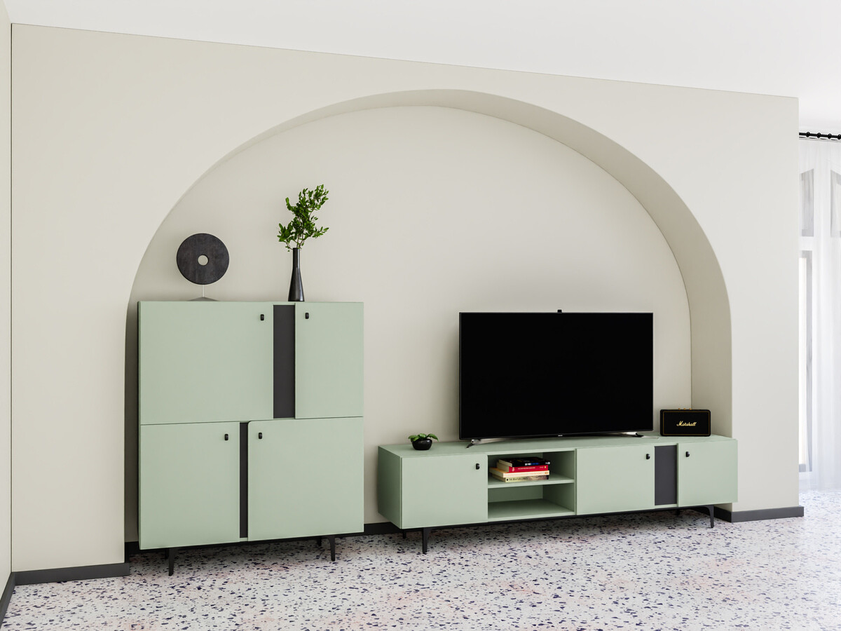 TV-omarica Fresno AF105 (Prašno zelena)