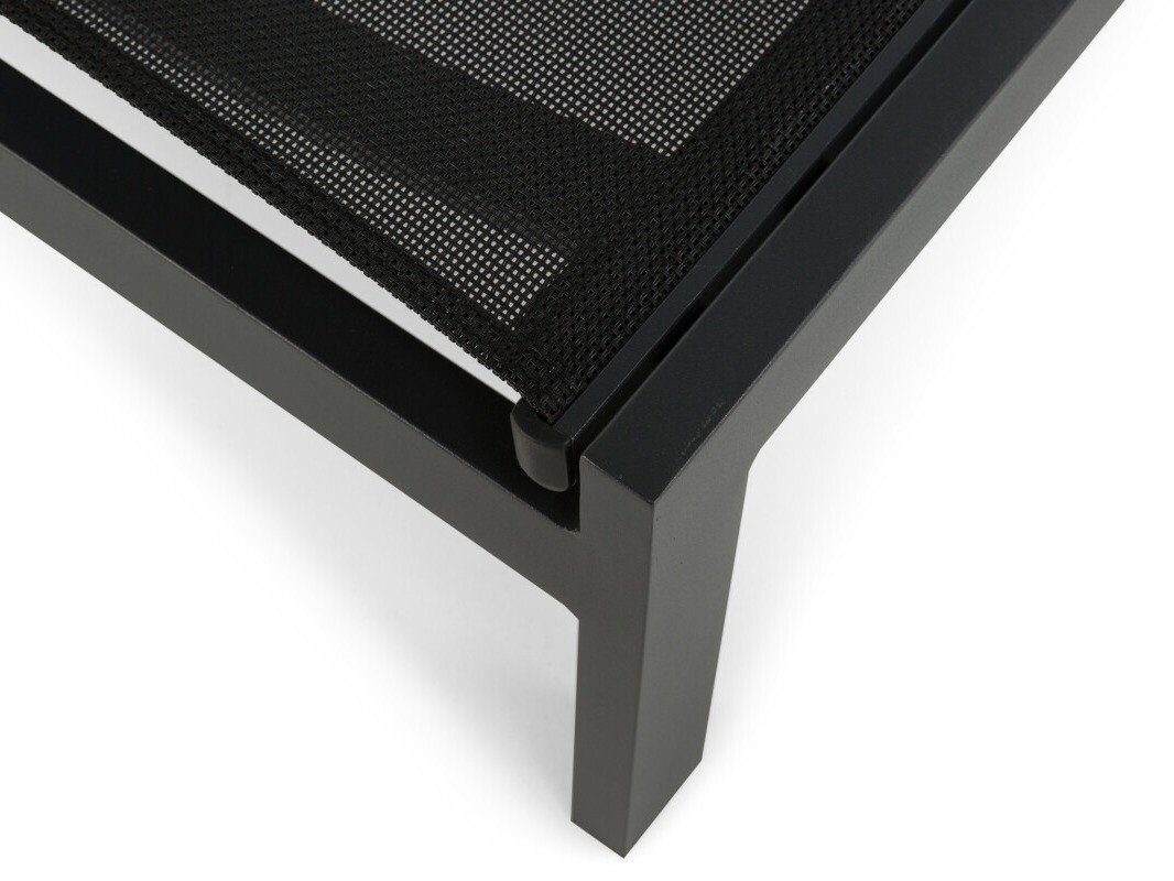 Vrtni ležalnik Comfort Garden 1570 (Črna)