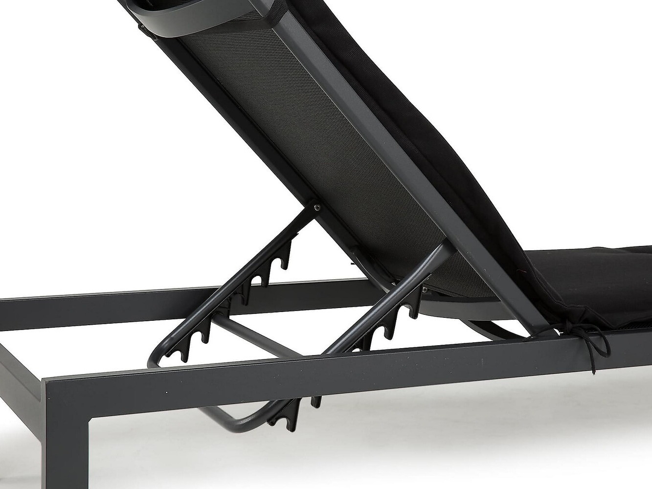 Vrtni ležalnik Comfort Garden 1570 (Črna)