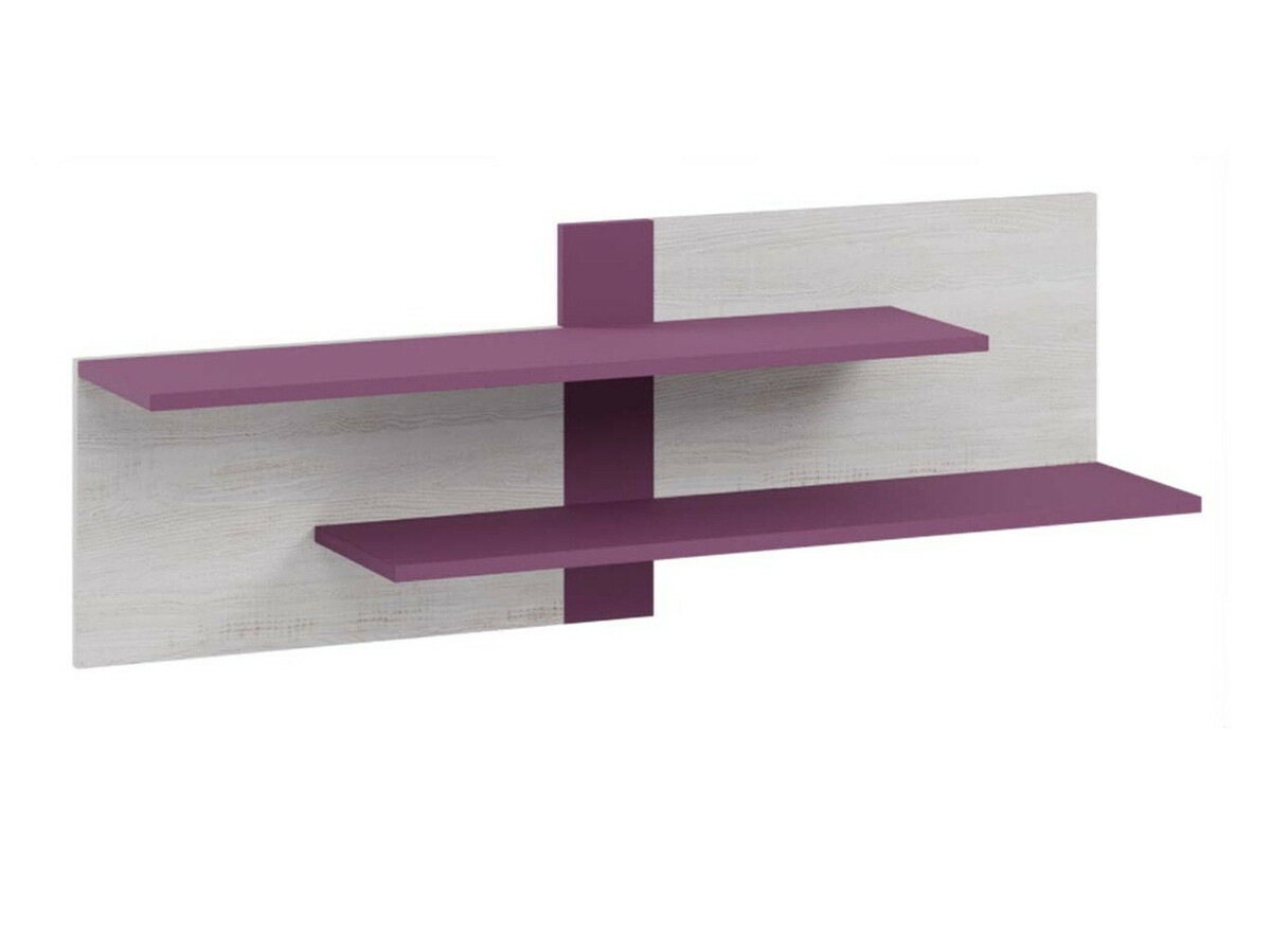 Komplet pohištva za otroško sobo Omaha D142 (Vijolična + Beljen bor)