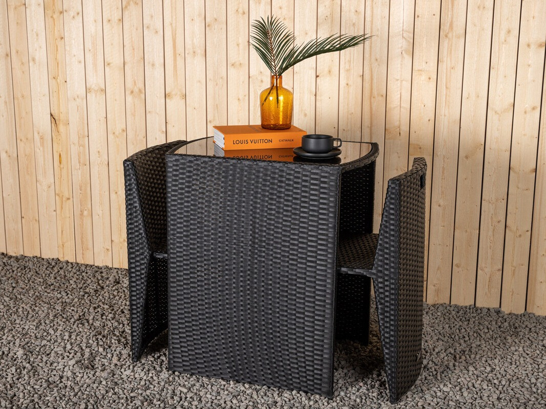 Komplet za balkon Dallas 3458 (Črna)