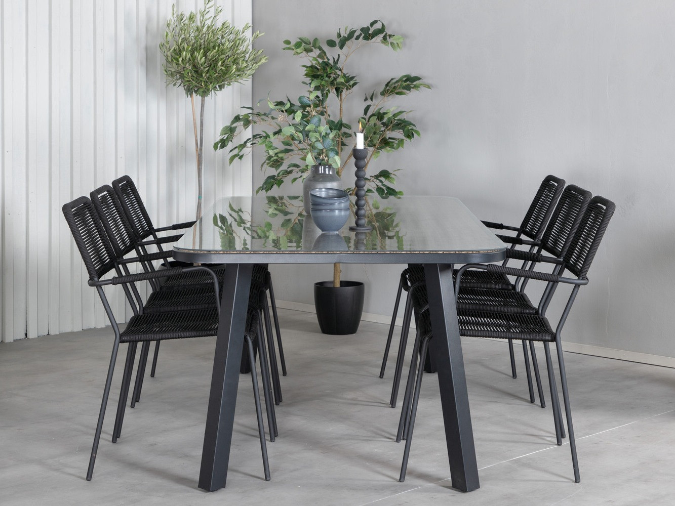 Komplet mize in stolov Dallas 2934