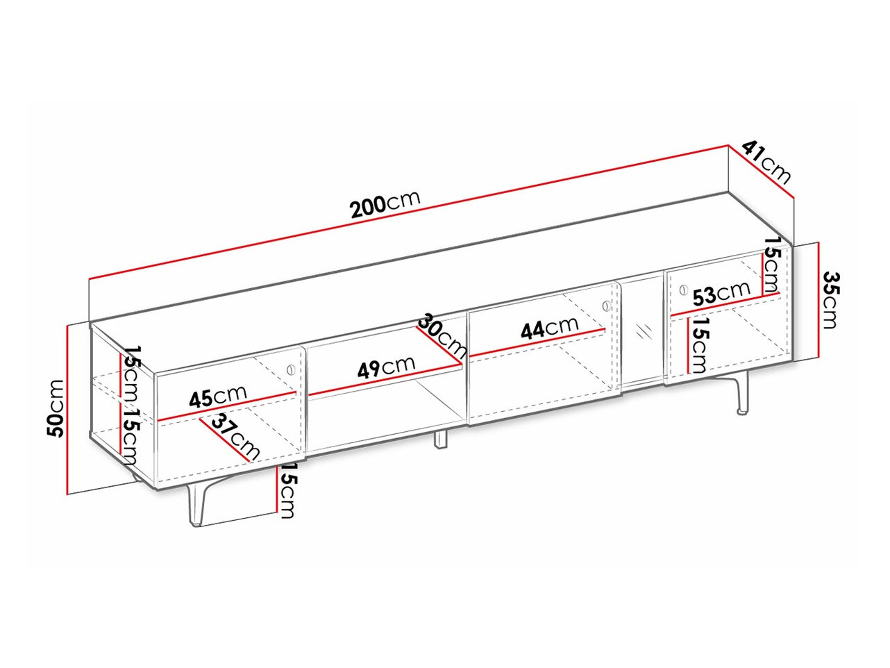 TV-omarica Fresno AF105 (Prašno zelena)