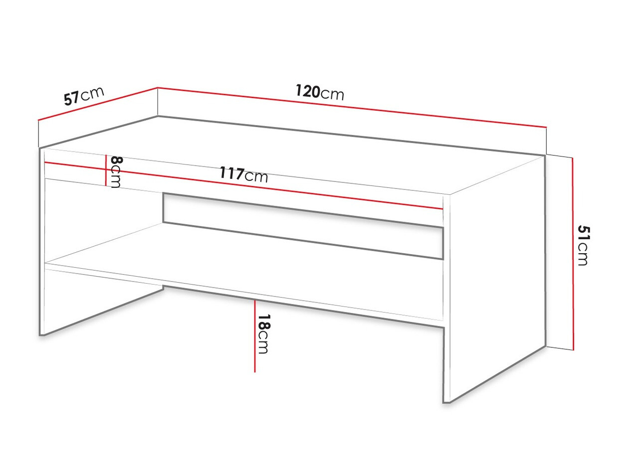 Klubska mizica Remeta 101 (Wotan hrast)