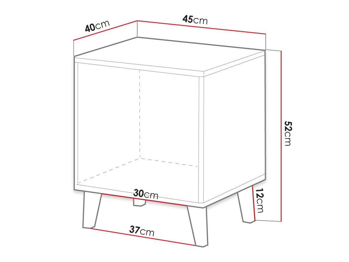 Komplet nočnih omaric Comes (Wotan hrast)