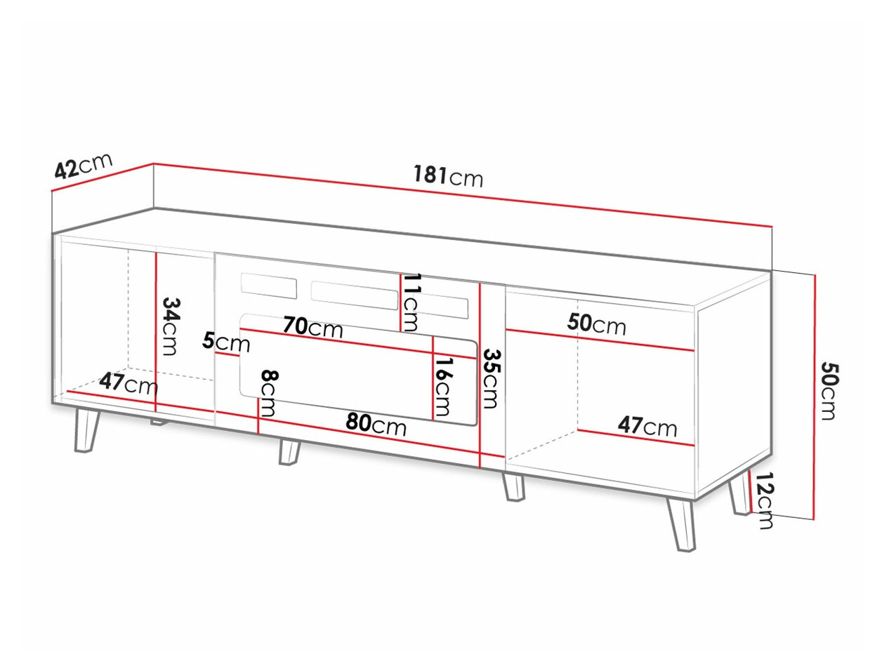 TV-omarica Comes II (Antracit)