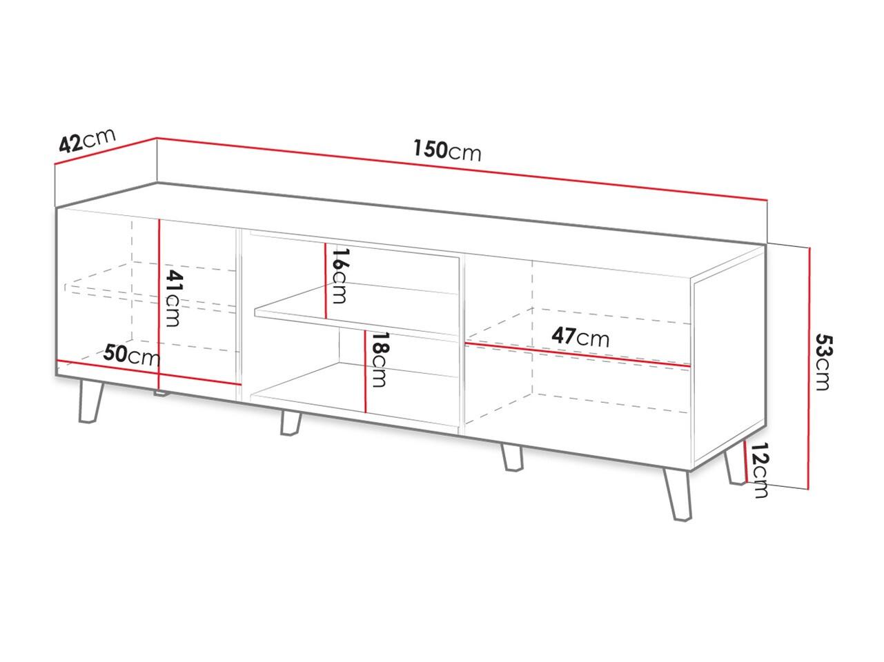 TV-omarica Remeta 102 (Antracit)