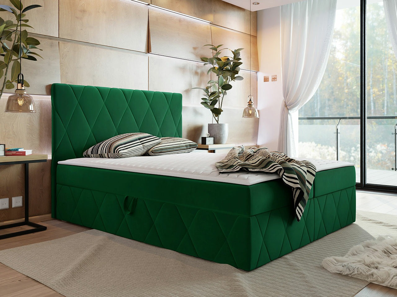Boxspring postelja Comfivo Avis (Magic Velvet 2225)