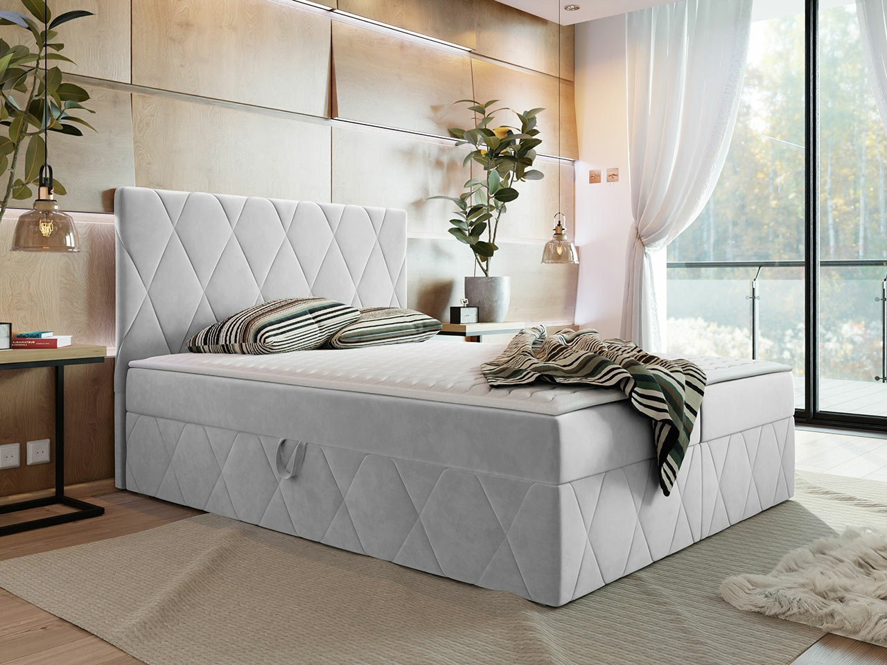 Boxspring postelja Comfivo Avis (Magic Velvet 2239)