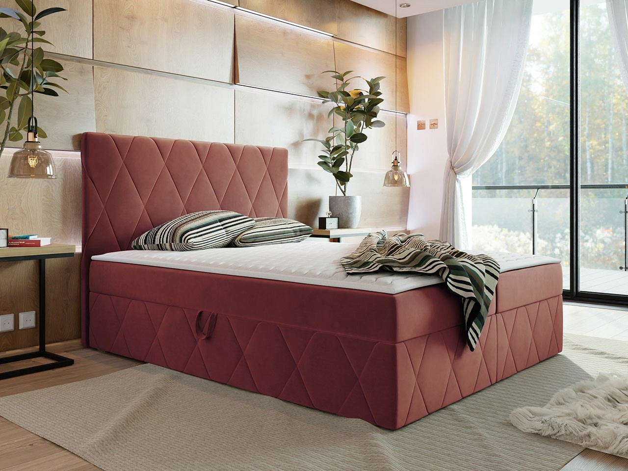 Boxspring postelja Comfivo Avis (Magic Velvet 2258)