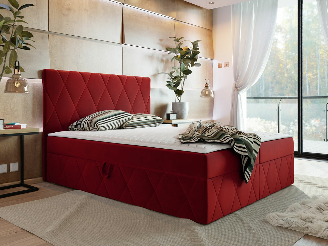Boxspring postelja Comfivo Avis (Magic Velvet 2267)