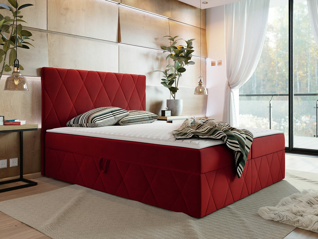 Boxspring postelja Comfivo Avis (Magic Velvet 2267)
