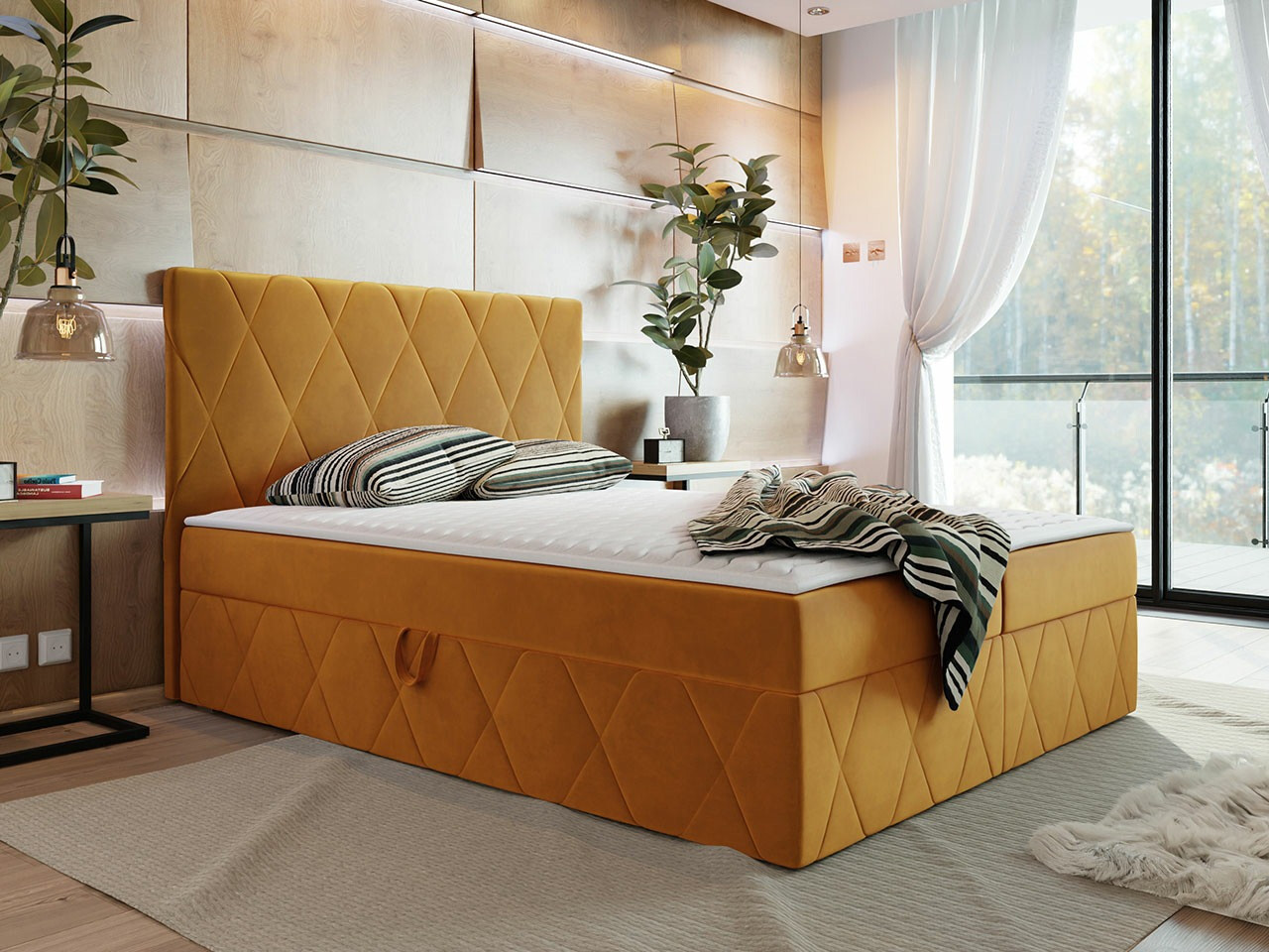 Boxspring postelja Comfivo Avis (Magic Velvet 2288)