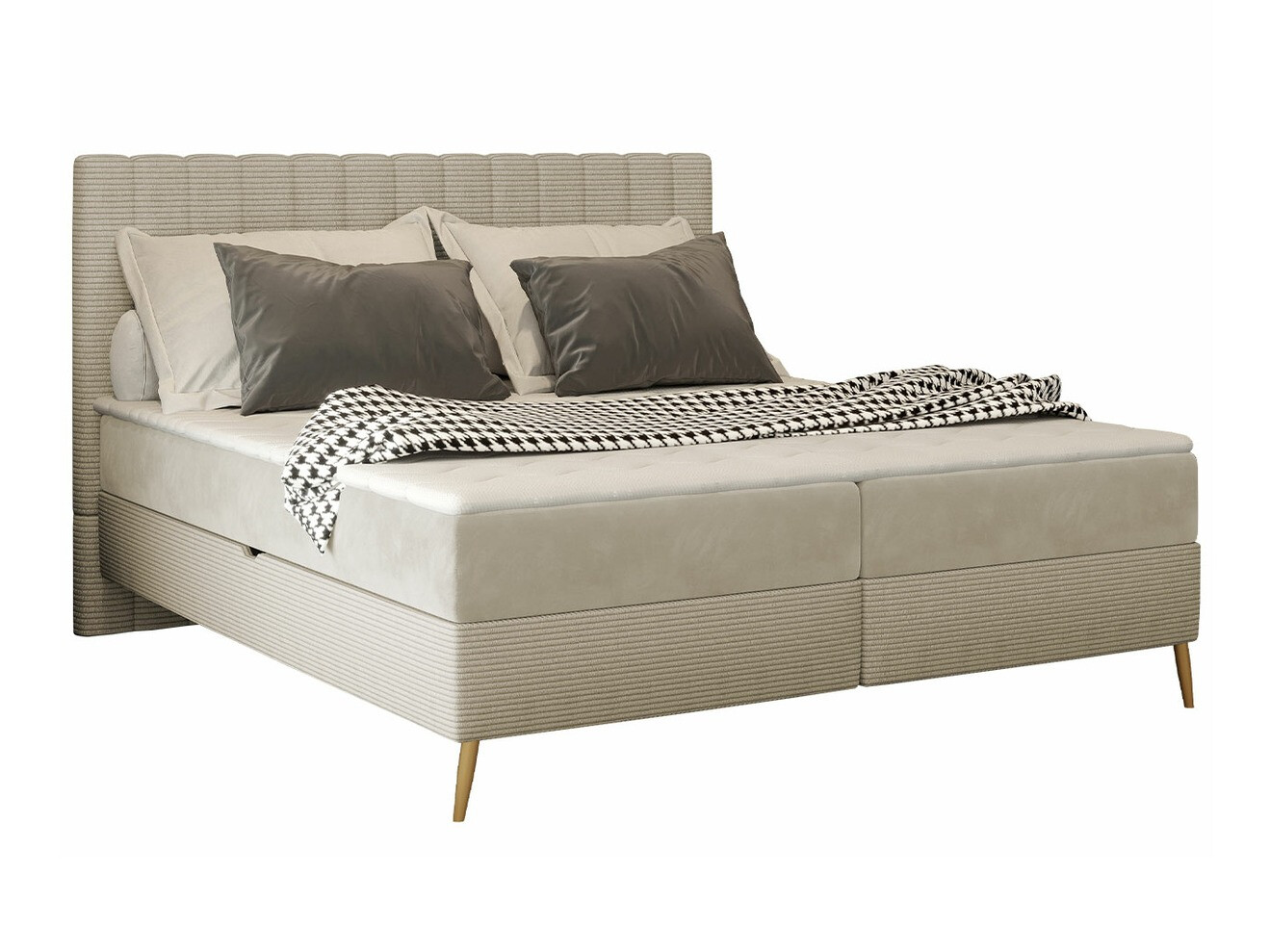 Boxspring postelja Indiana 159 (Poso 100 + Paros 01)