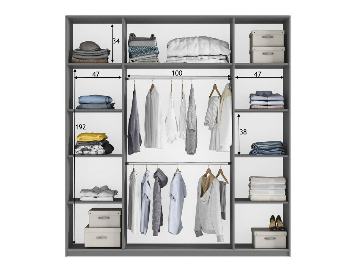 Garderobna omara Honolulu 130 (Wotan hrast)