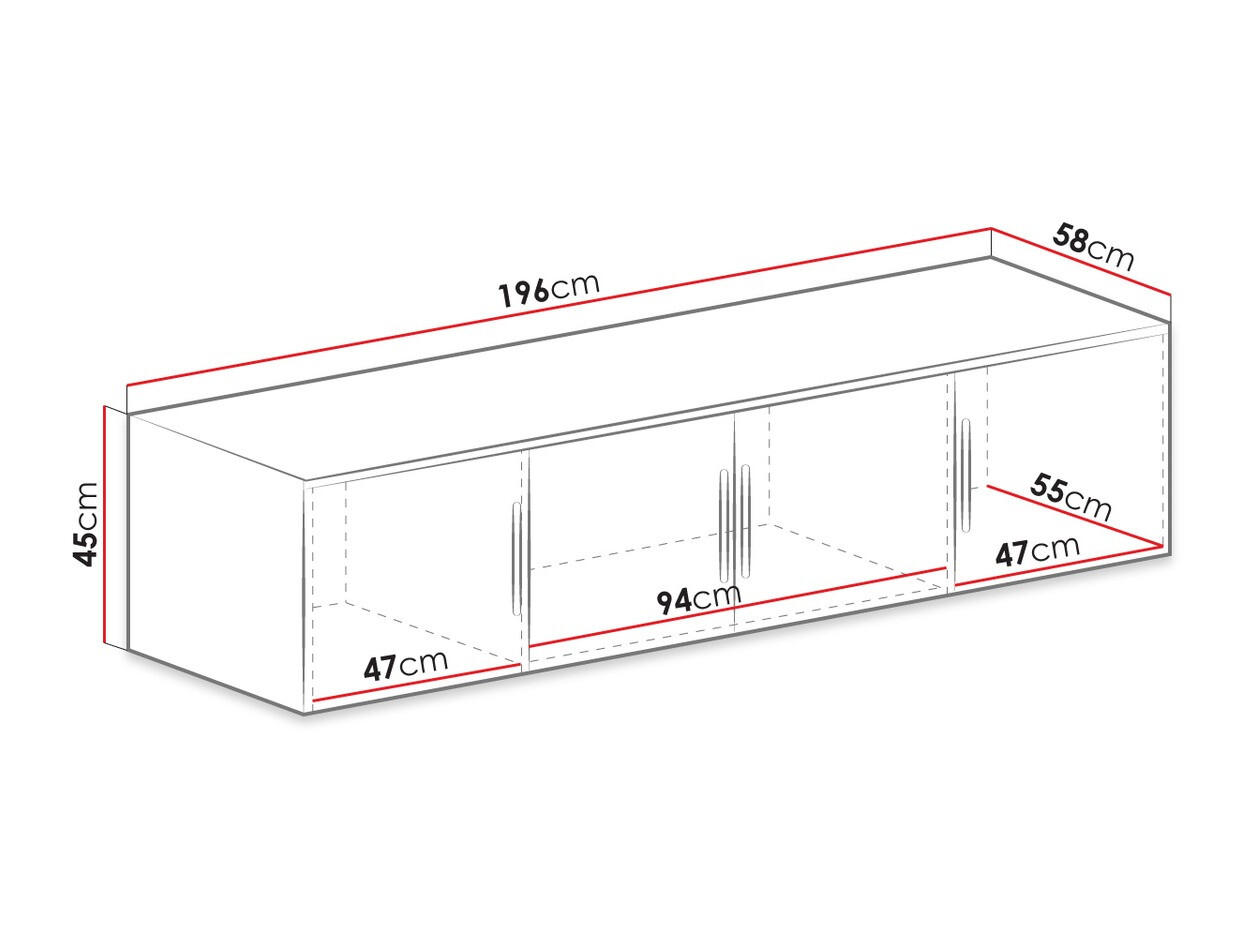 Garderobna omara Dortivu I (Bela)