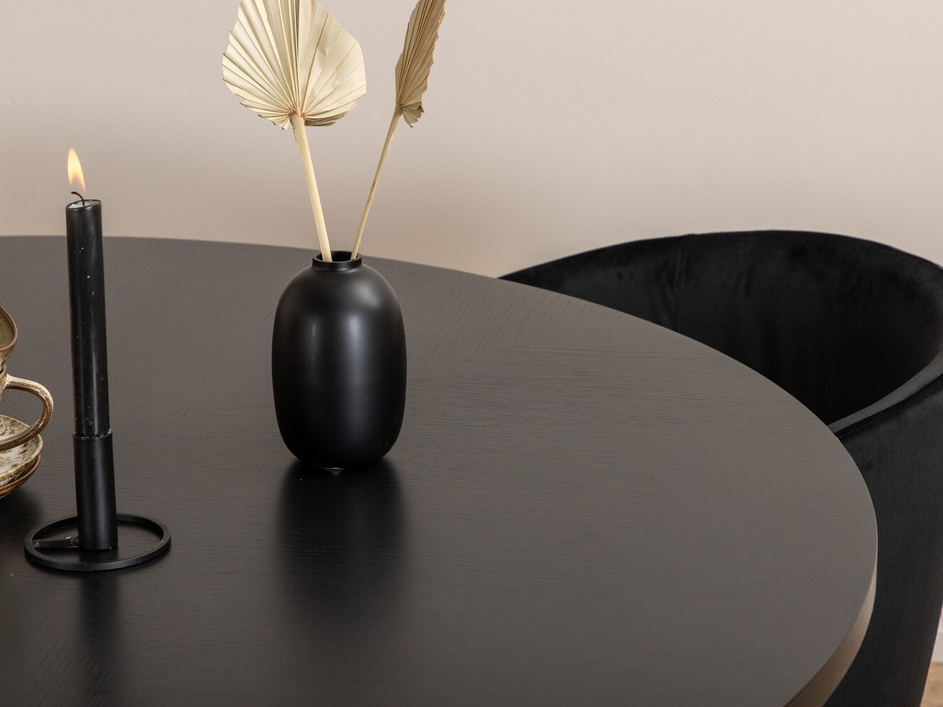 Jedilniški komplet Dallas 2381 (Črna)