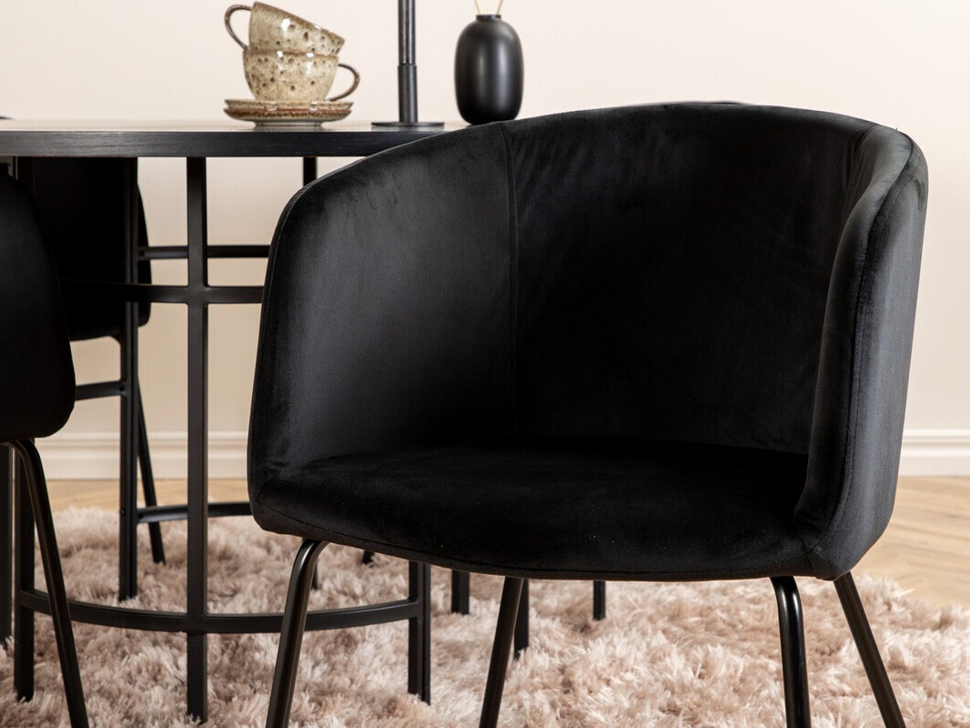 Jedilniški komplet Dallas 2381 (Črna)