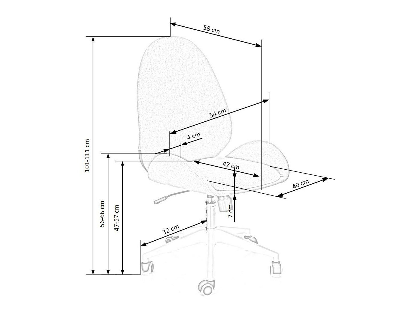 Pisarniški stol Houston 1227 (Siva)