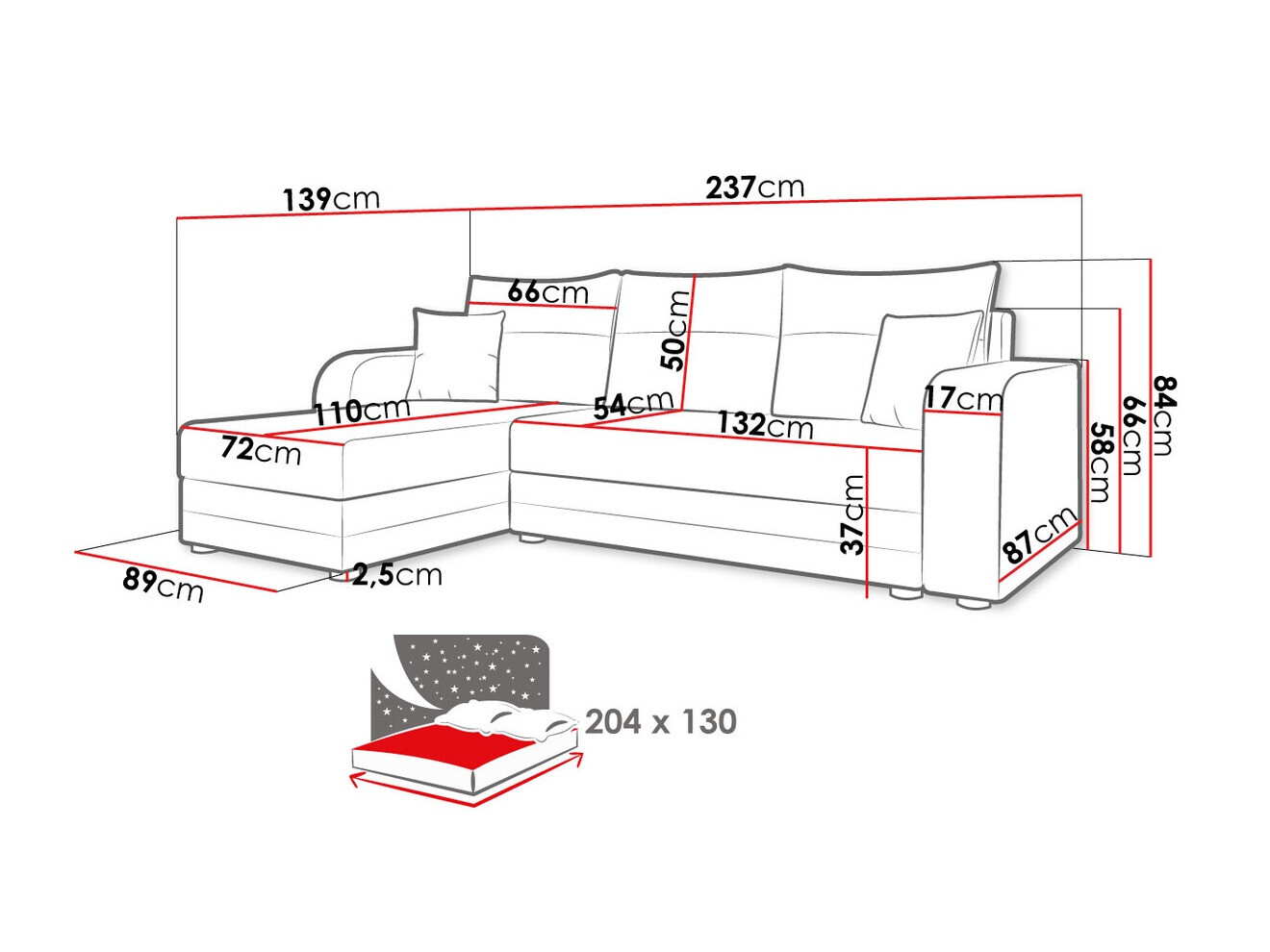 Kotna garnitura Memphis 112 (Lux 23 + Lux 14)