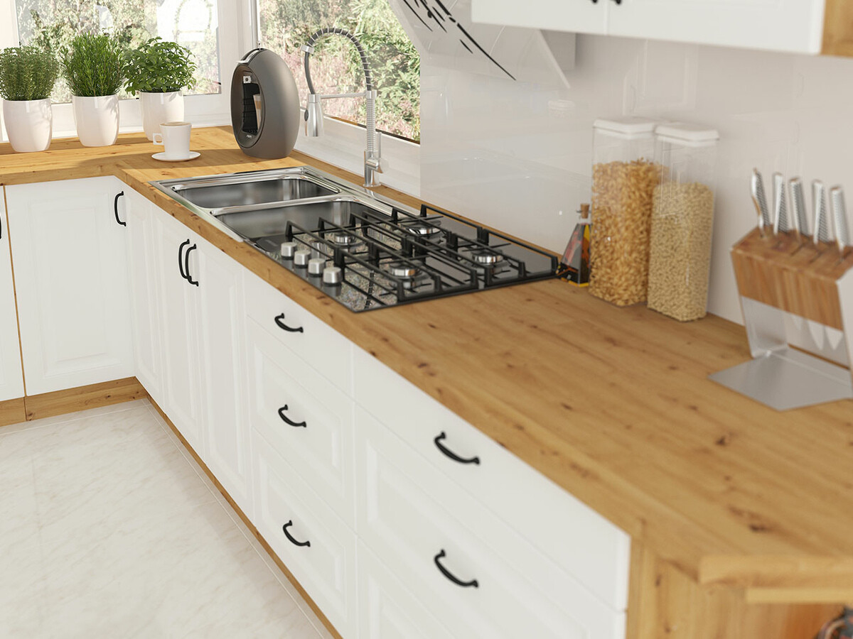 Modularna omarica z vrati Retro White 100