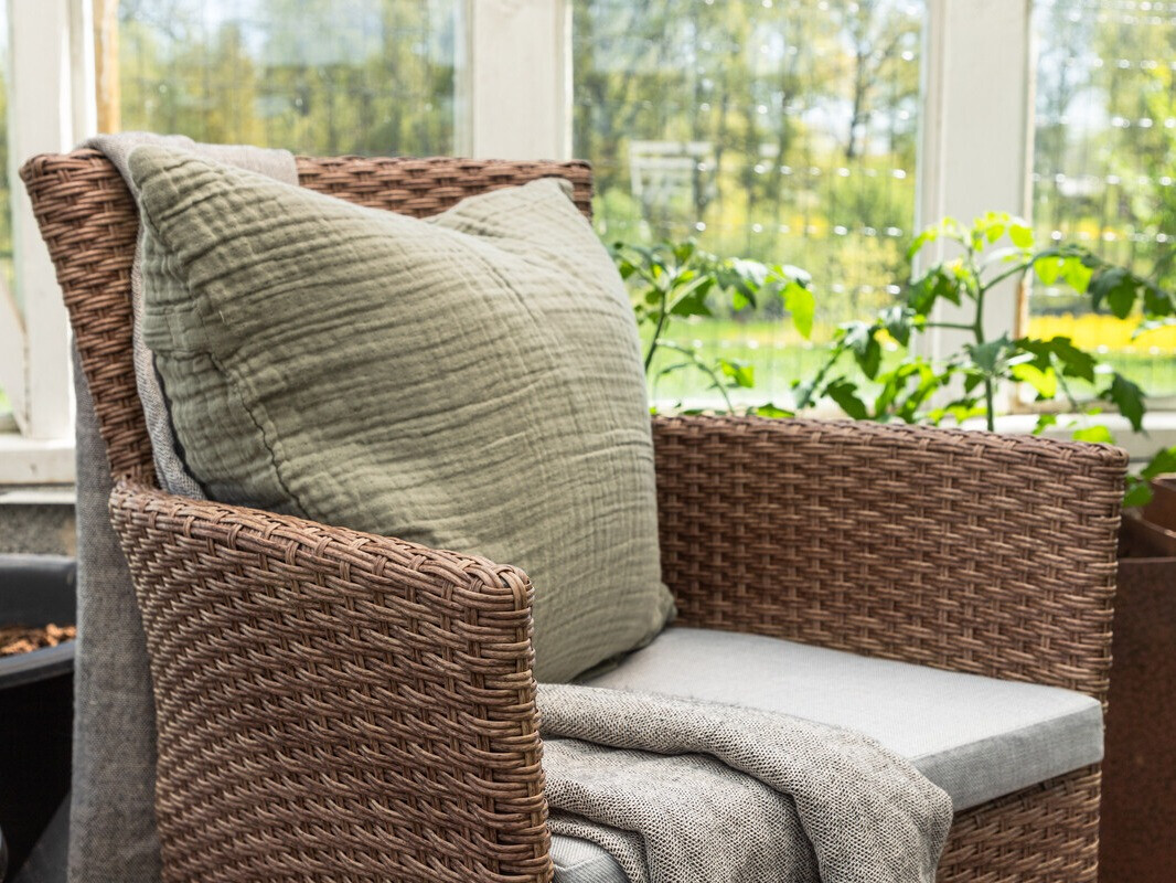 Vrtni stol Dallas 3475 (Rjava + Siva)