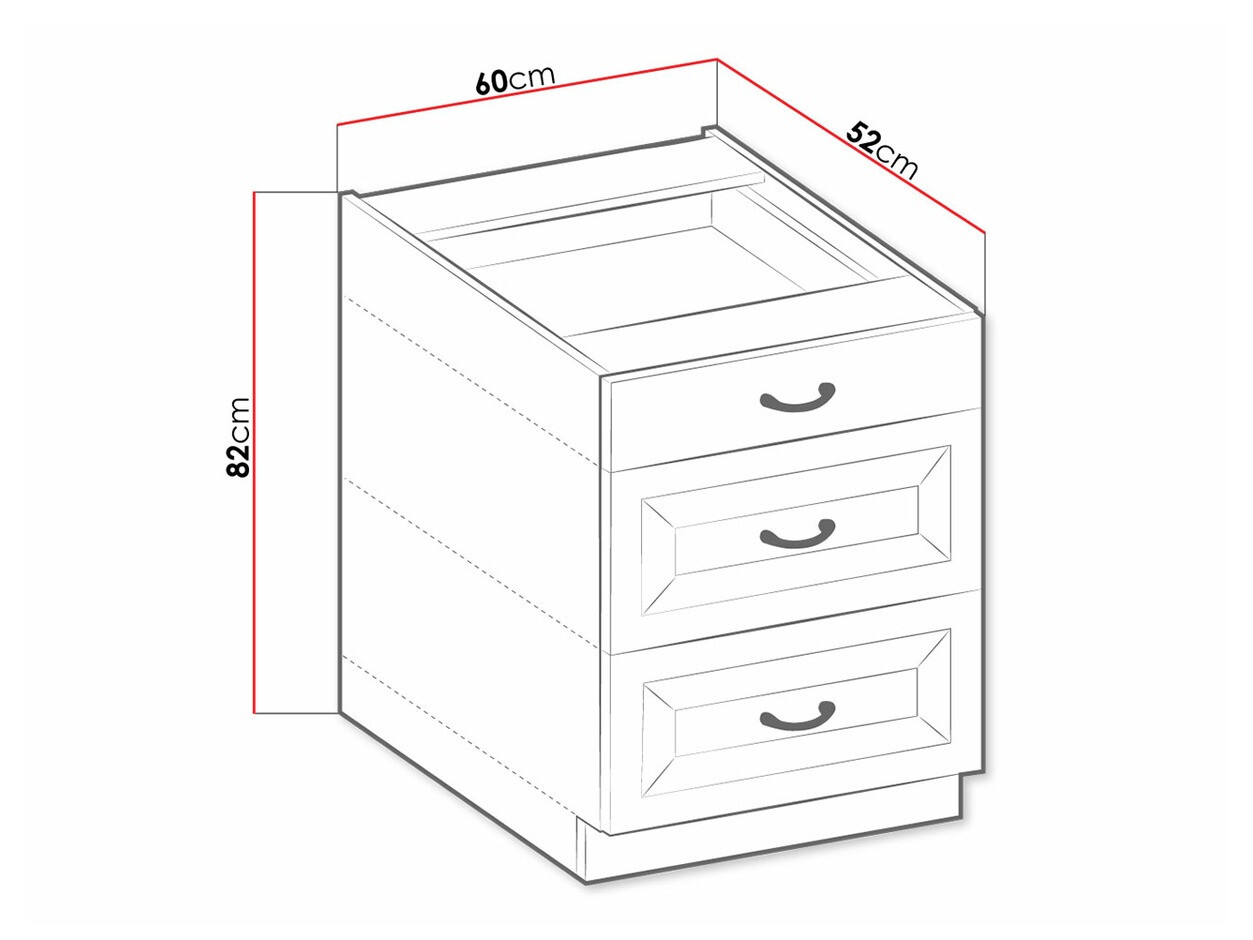 Modularna omarica s predali Retro White 108
