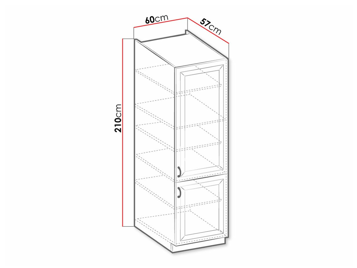 Modularna omarica z vrati Retro White 110